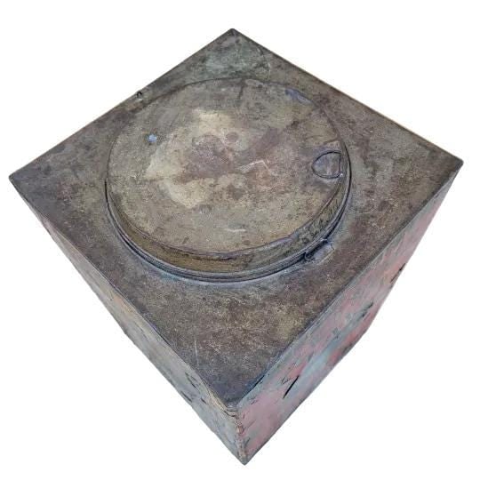 Antique Metal Large Tea Tin for General and County Stores - 6