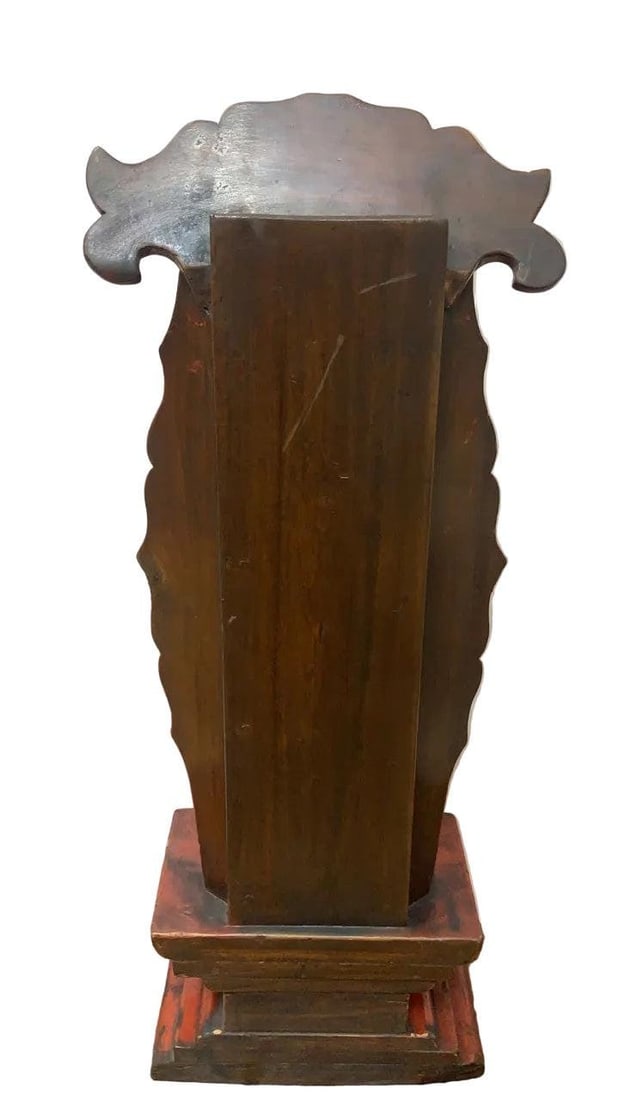Antique Chinese Red Elm Ancestral Shrine - 6