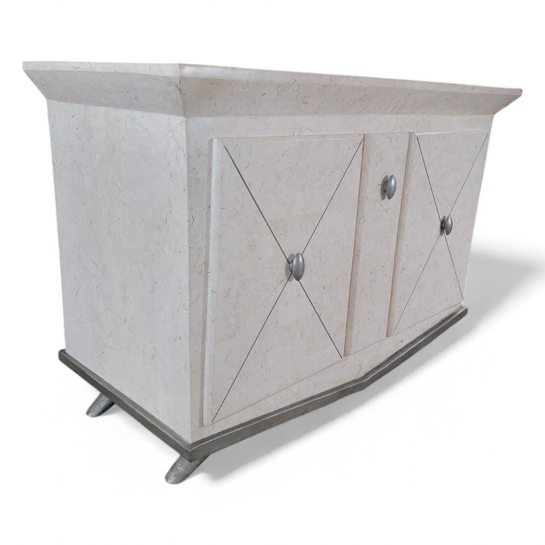 Vintage Contemporary Tessellated Stone Sideboard - 3