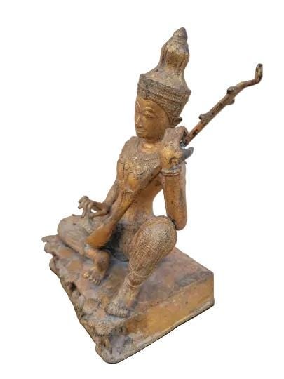 Antique Bronze Statue of Saraswati - 8