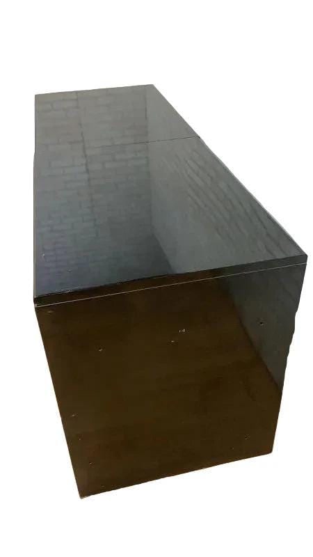MCM Black Lacquer and Brass Credenza by John Widdicomb - 7