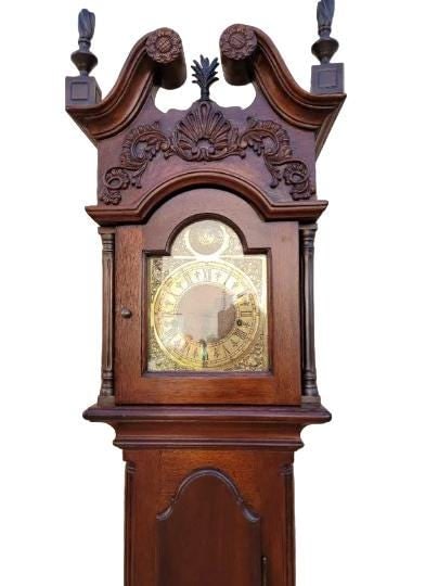 Vintage Grandmother Floor Case Clock by Banks, Coldstone Co. - 3