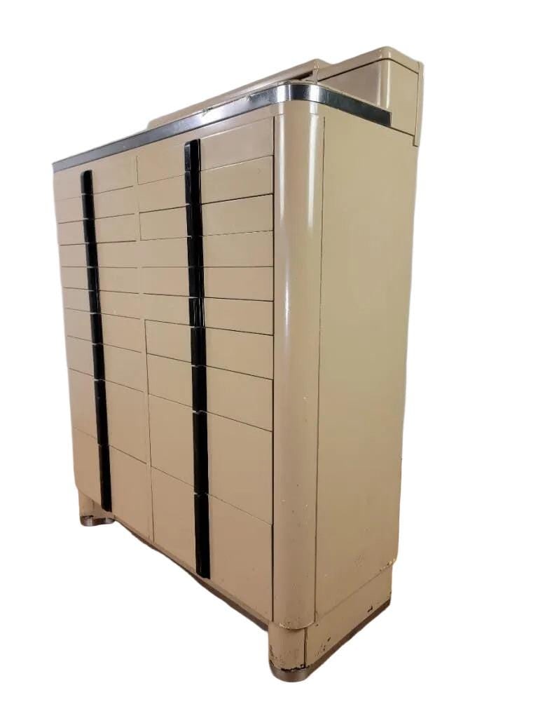 Art Deco Industrial Dental Storage Cabinet - 8