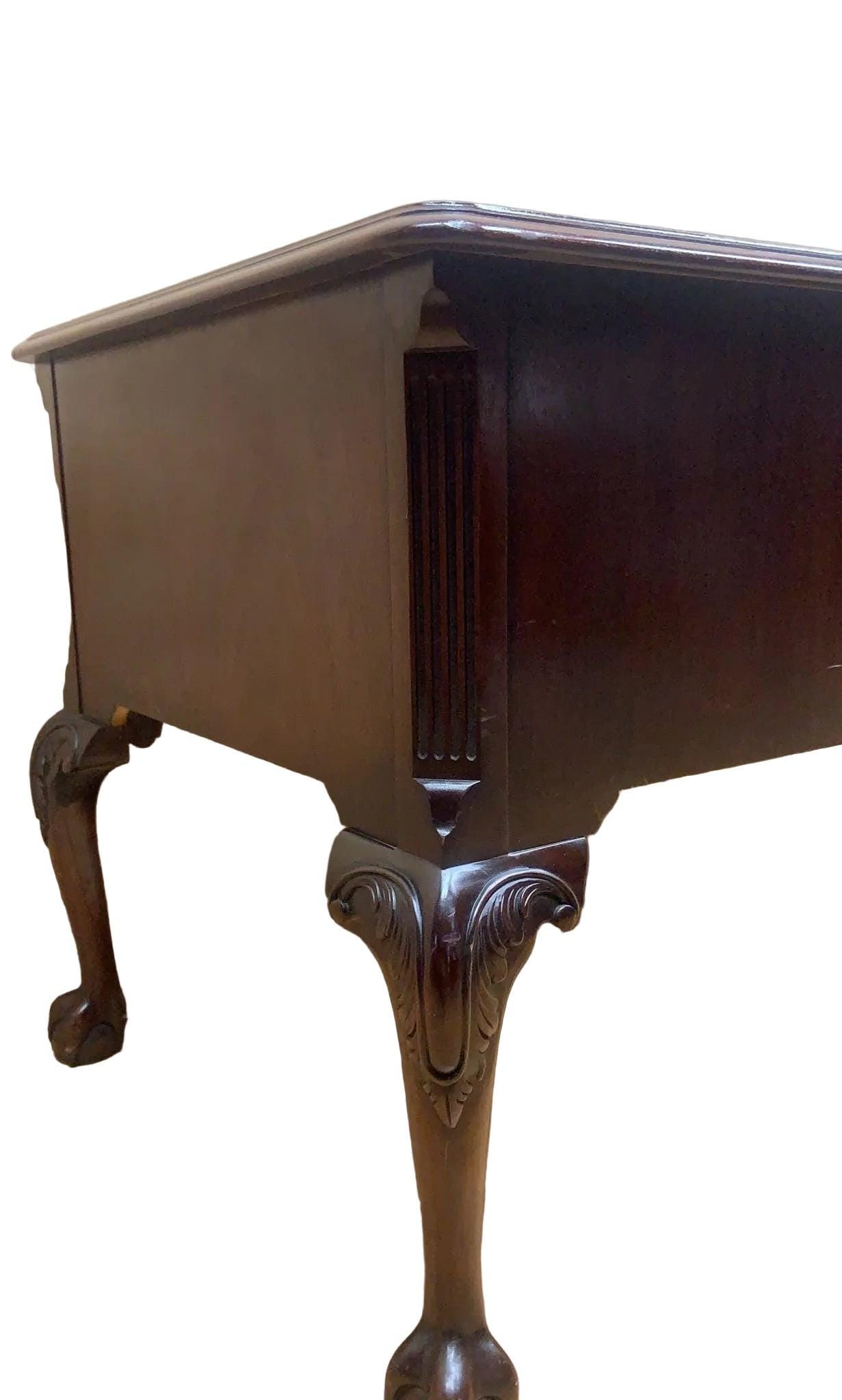 Vintage Chippendale Style Writing Desk by Heckman - 3