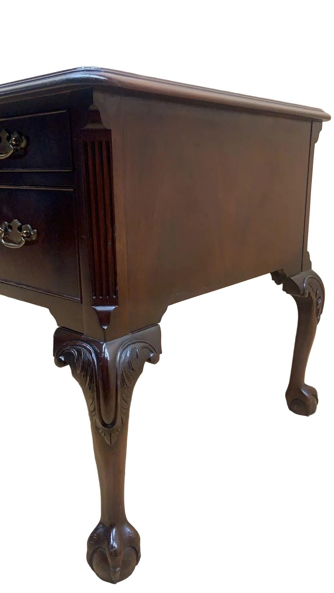 Vintage Chippendale Style Writing Desk by Heckman - 8