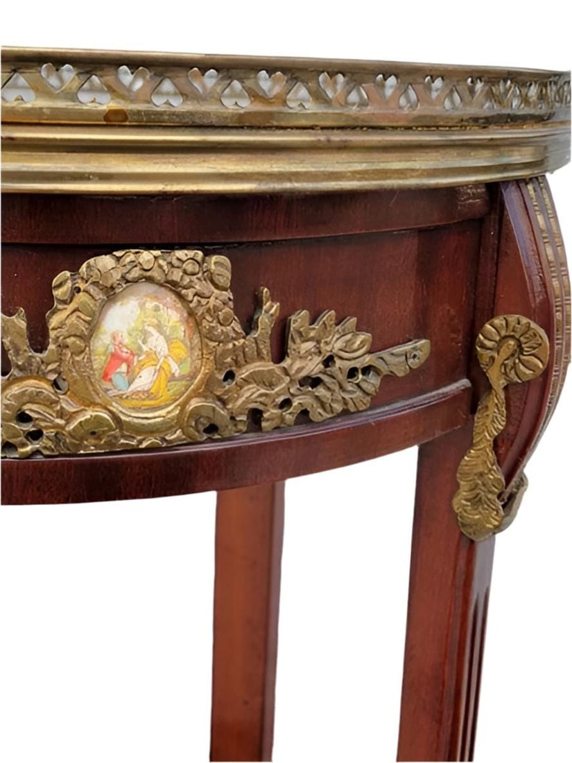 Antique French Louis XVI Style Tall Accent Table - 7