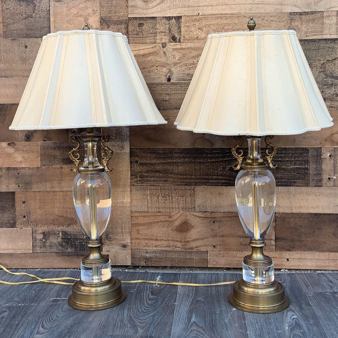 Vintage Regency Decorative Crafts 5585 Sainsbury Figural Table Lamps - Pair - 5