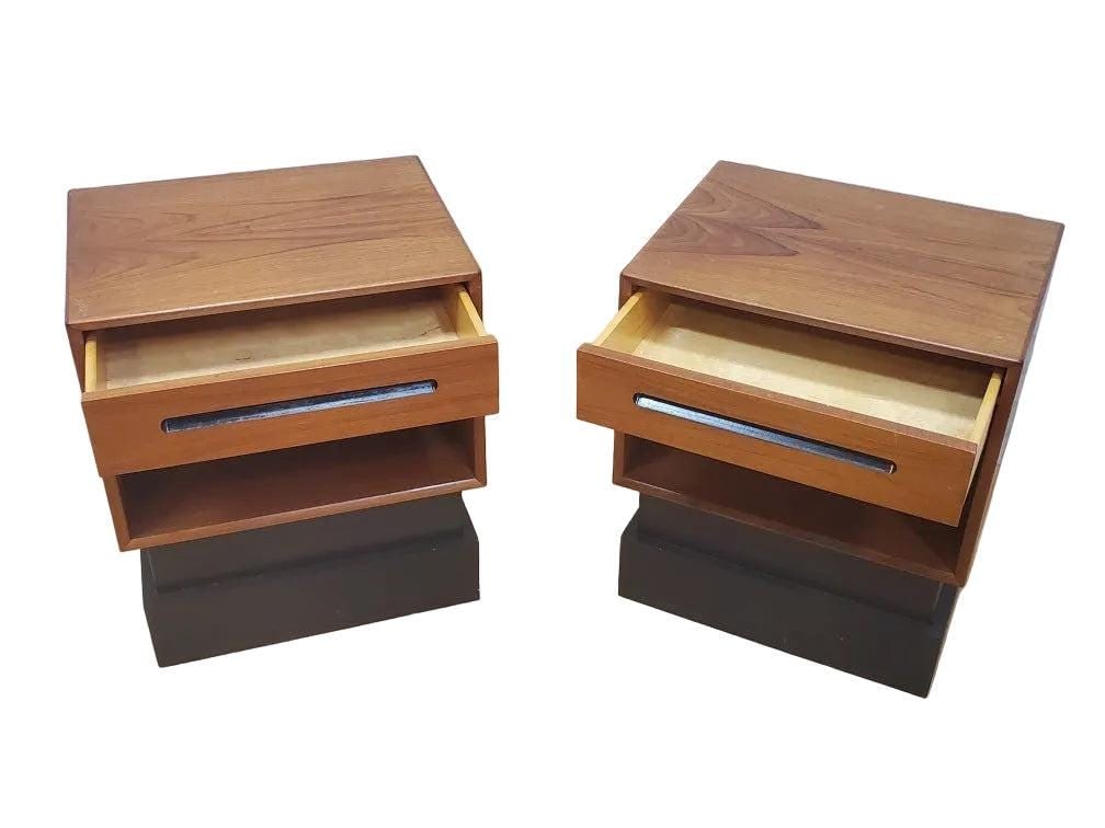 MCM Teak Nightstands/Side Tables By Westnofa - 8