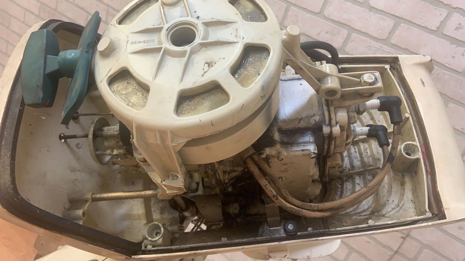 Vintage Wizard Boat Motor - 4