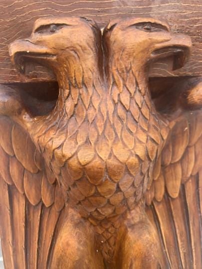 Antique Architectural Salvage Eagle Corbels - Pair - 7