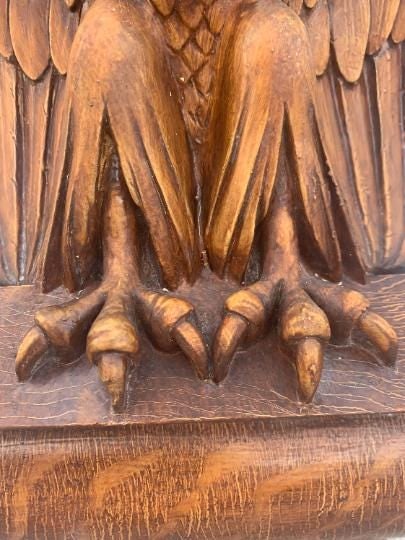 Antique Architectural Salvage Eagle Corbels - Pair - 8