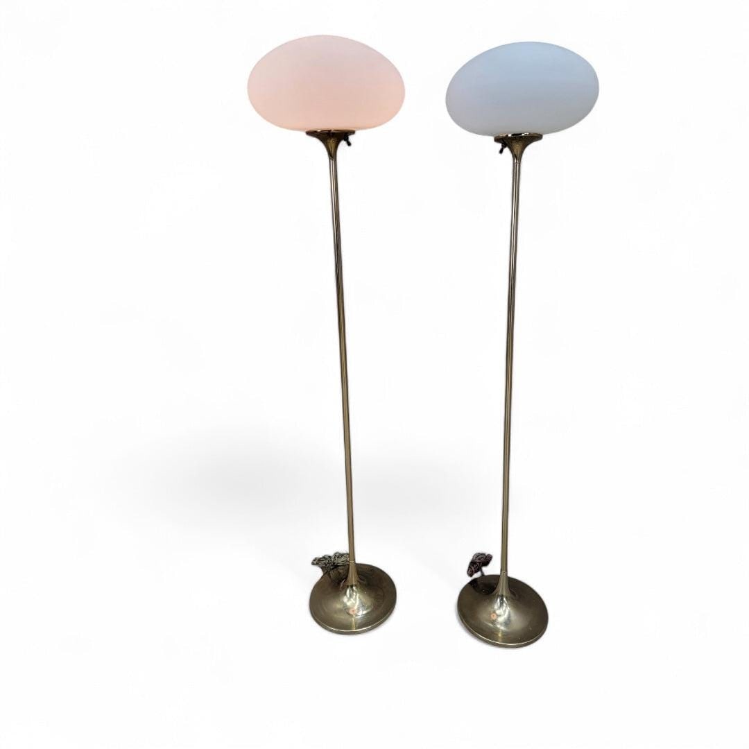 MCM Torchiere Floor Lamps, Attributed to Laurel - Pair - 4