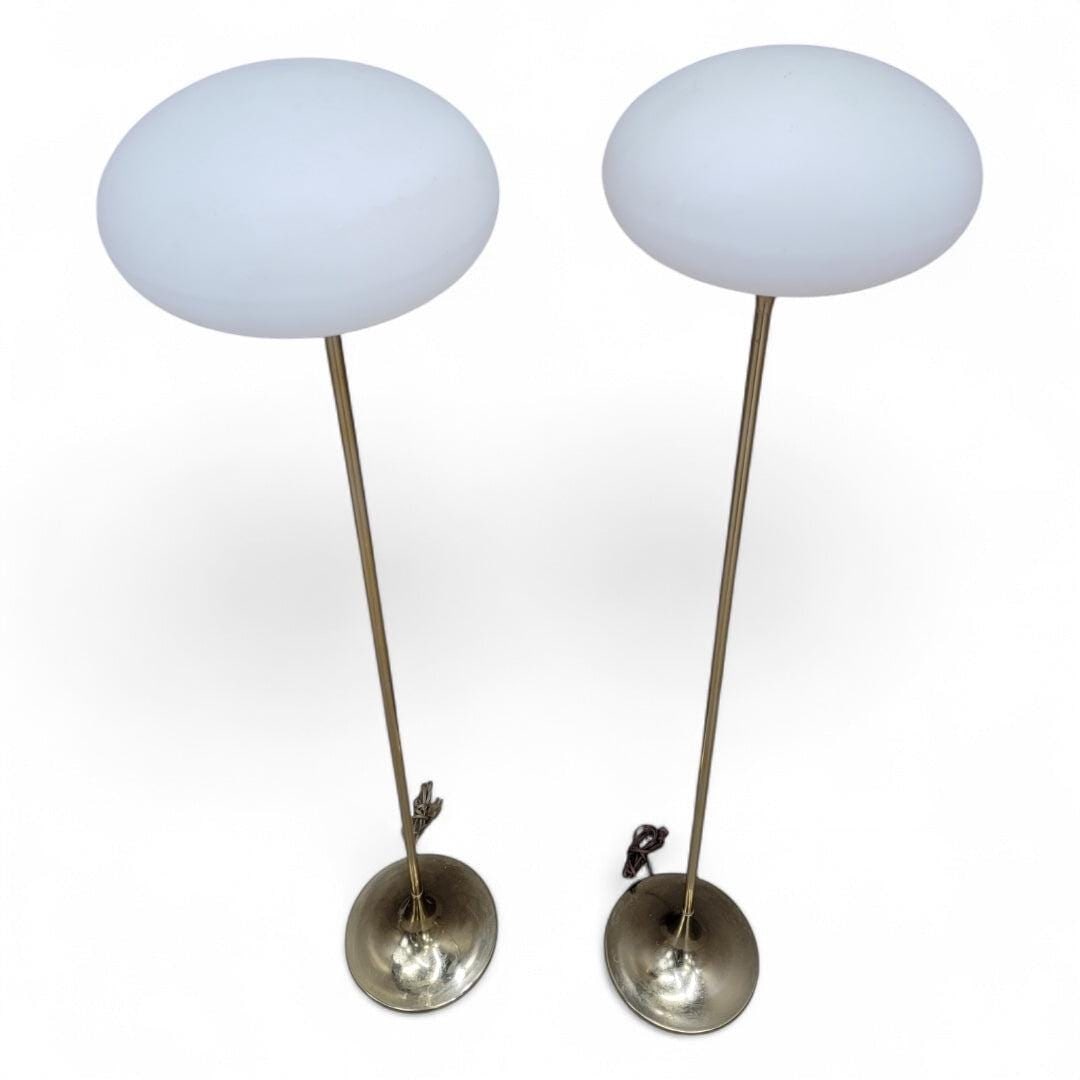 MCM Torchiere Floor Lamps, Attributed to Laurel - Pair - 7