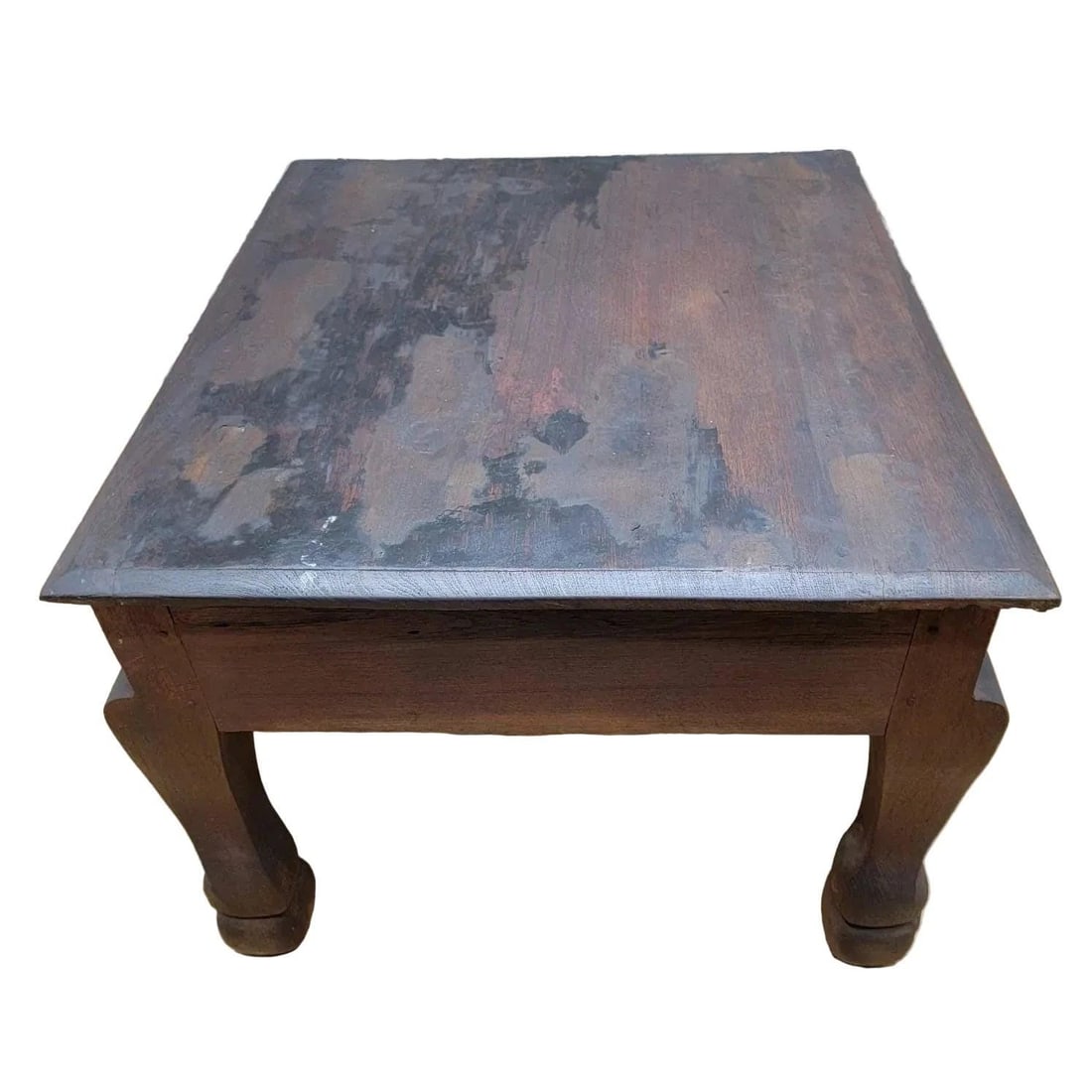 Antique East Indian Teak Side Table - 6