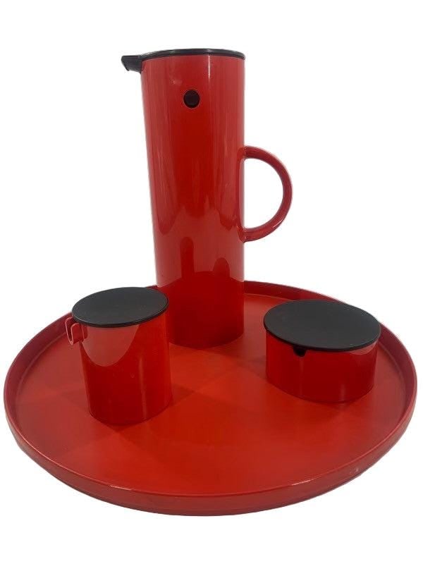 Space Age Danish Coffee Set with Tray by Erik Magnussen for Stelton - 2