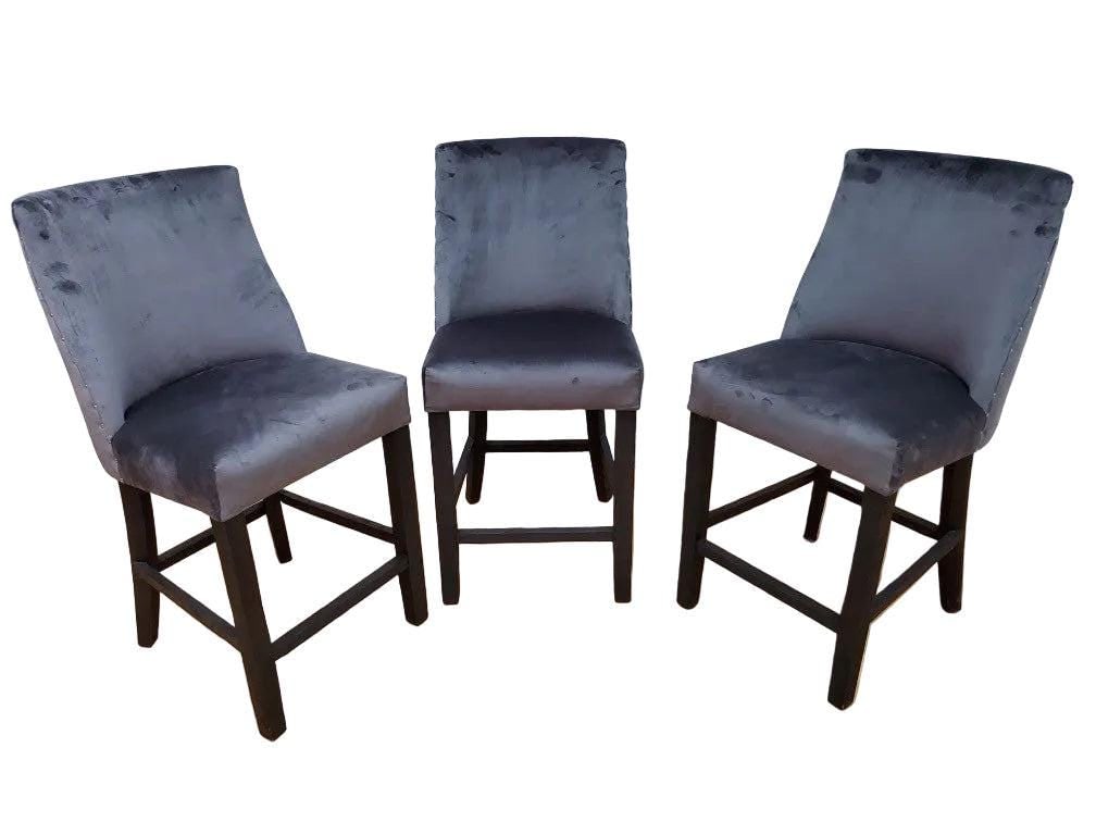 Restoration Hardware Barrel Back Stools Newly Reupholstered - Set of 3 - 5