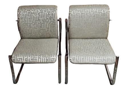 MCM Chrome Tubular Chairs by Peter Protzman Newly Reupholstered - Pair - 6