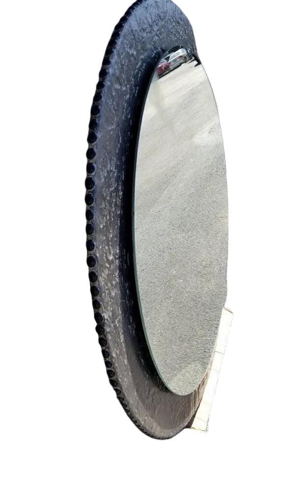 Two Tier Distressed Zinc Wall Mirror - 5