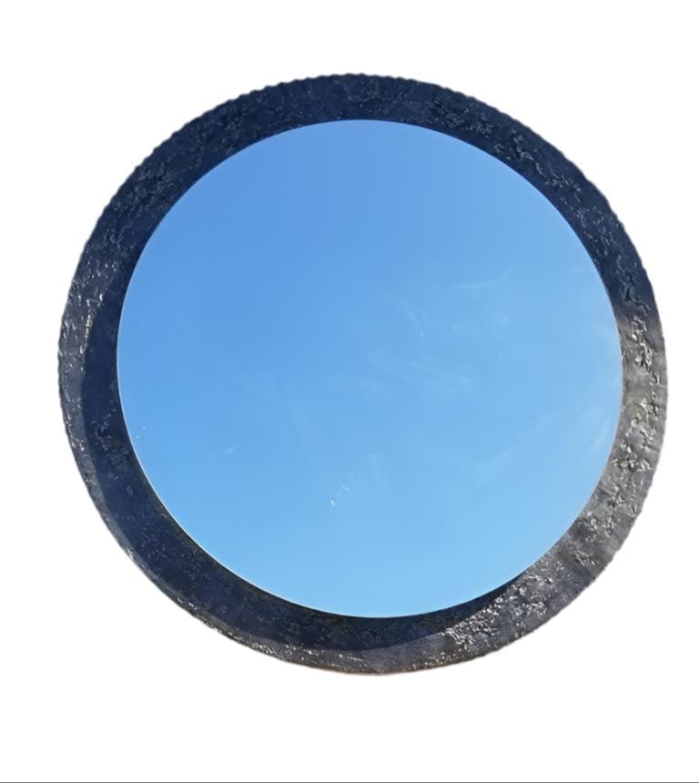 Two Tier Distressed Zinc Wall Mirror - 8