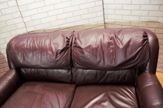 Hancock & Moore Austin Loveseat and Armchair in "Oxblood" Leather - 2 Piece Set - 6