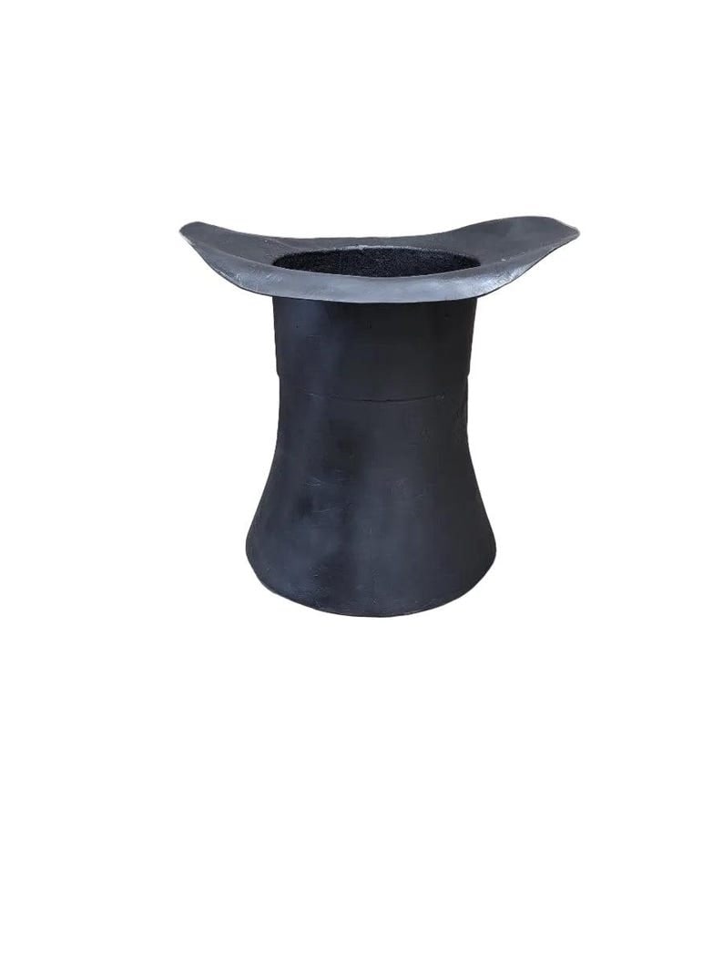 Vintage Oversized Black Magician Top-Hat Prop/Holiday Decor Piece: Vintage Oversized Fiber-Glass Resin Crafted Black Magician Top-Hat Prop/Holiday Decor Piece Vintage Massive Sculpted & Crafted Fiberglass Resin Black Magician/Leprechaun Top-Hat Propr. Unique &