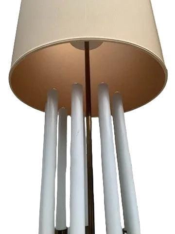 MCM Brass Stiffle Candelabra Lamp by Tommi Parzinger - 4