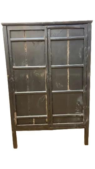 Vintage Chinese Pierced Screen Scholars Cabinet - 5