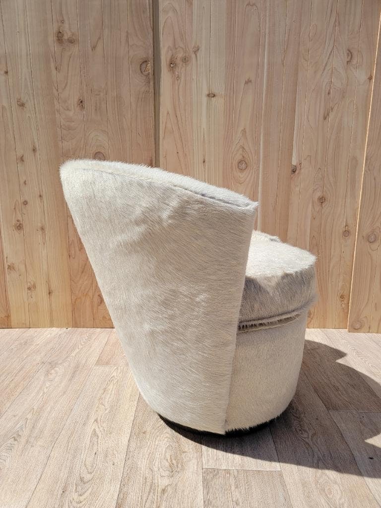Mid Century Modern Vladimir Kagan Style Asymmetrical Swivel Lounge - 5