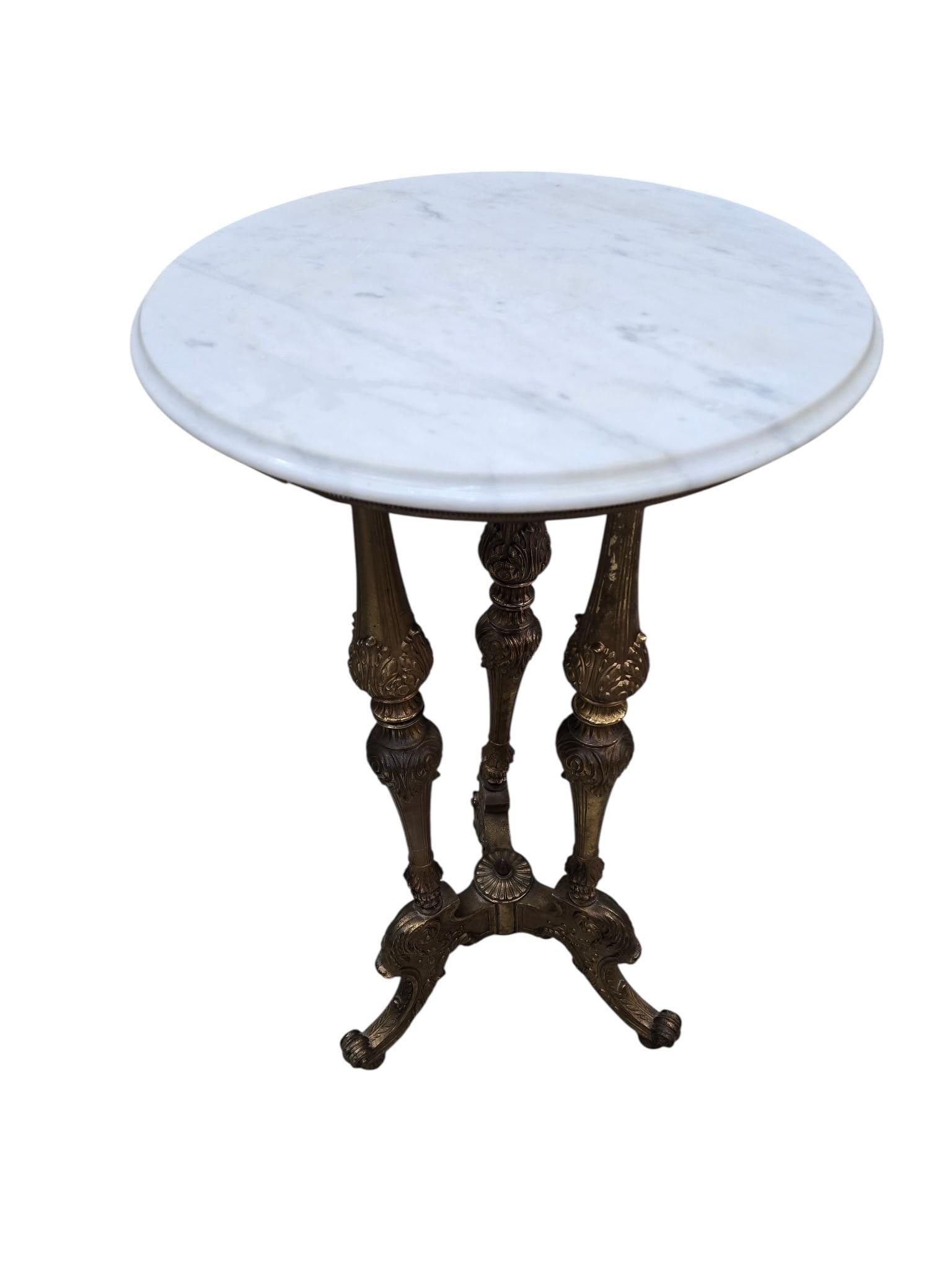 Antique Louis XVI Style Pedestal Side Table - 5