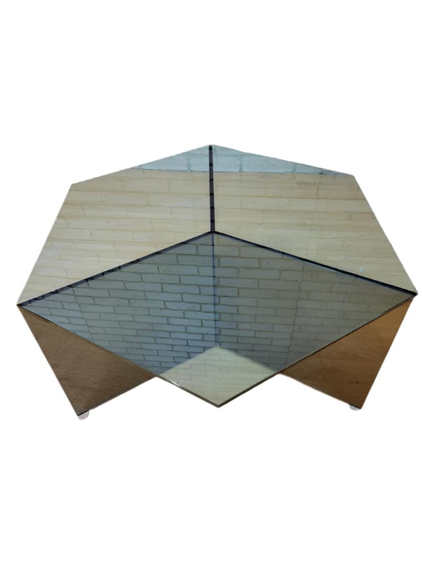 Modern Danish Hexagon Glass Coffee Table by Friends and Founders - 2
