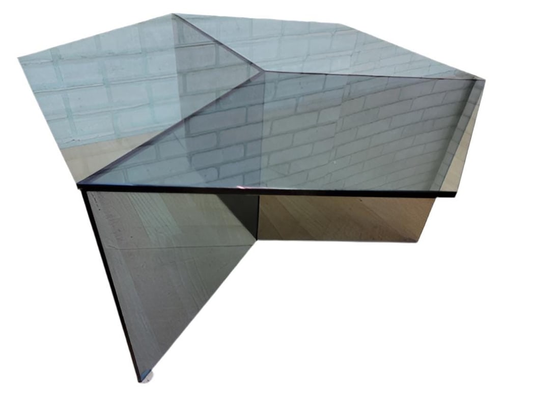 Modern Danish Hexagon Glass Coffee Table by Friends and Founders - 3