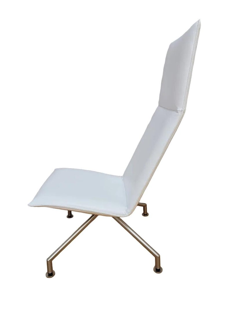 Modern Arne Jacobsen Style Mikasa High Back Lounge Chairs By Davis Furniture - Set of 3 - 8