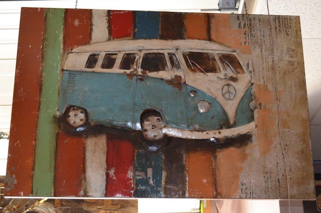 Industrial Handmade Metal 3D Bulli Love Wall Art - 2