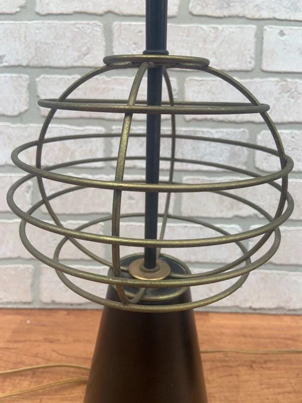 Mid Century Modern Atomic Metal Table Lamps - Pair - 8