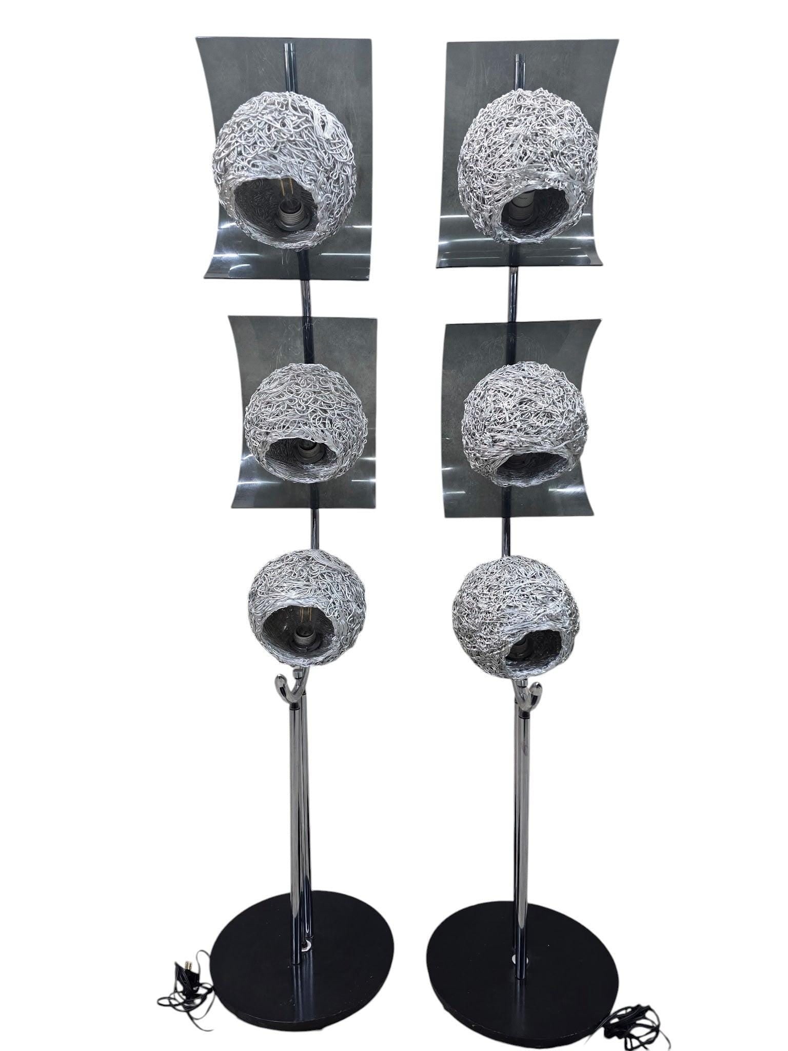 MCM Spaghetti Shades Lamps - Pair - 2