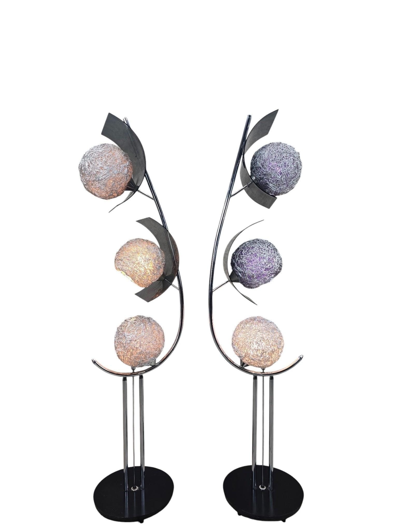 MCM Spaghetti Shades Lamps - Pair - 4