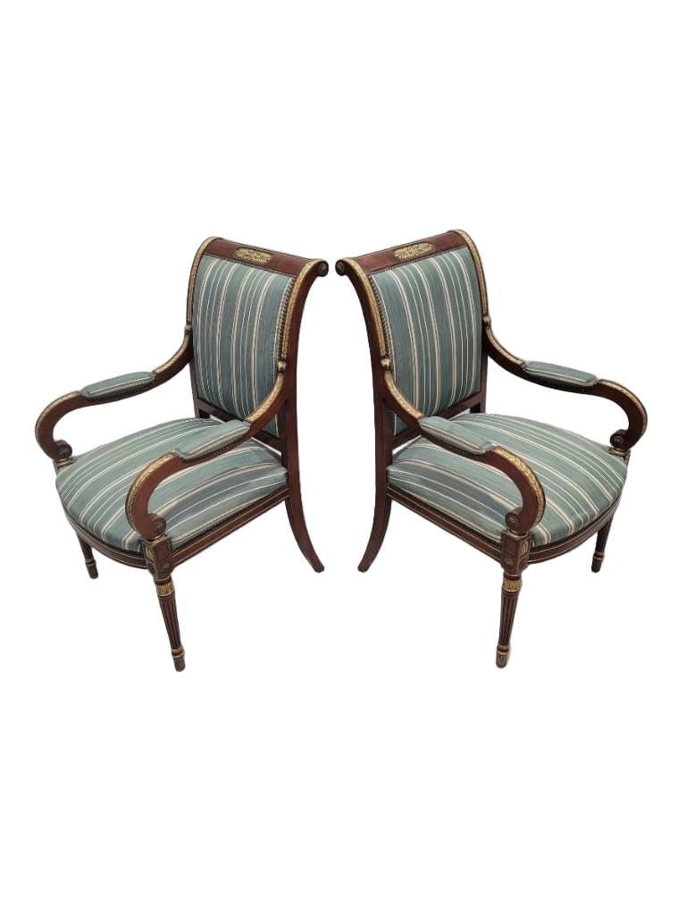 Antique French Empire Style Armchair - Pair - 7