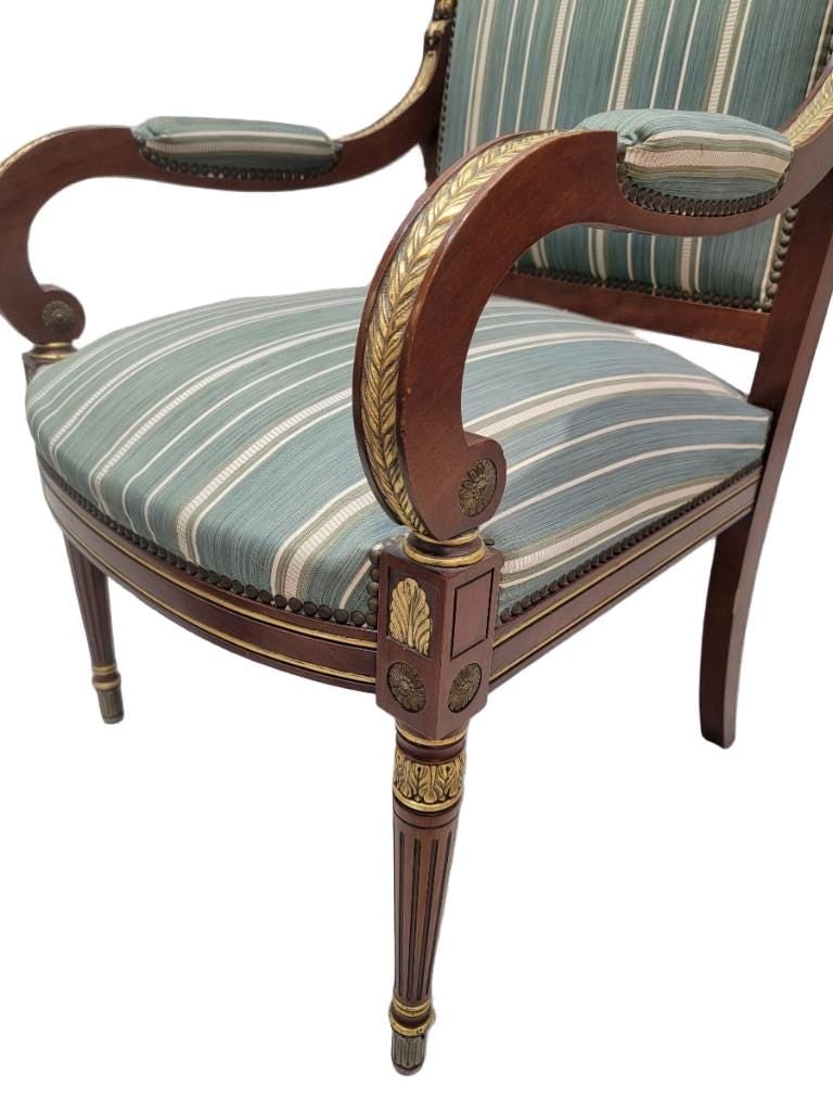 Antique French Empire Style Armchair - Pair - 8