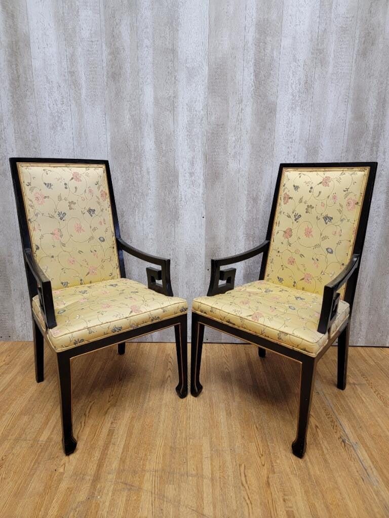 Hollywood Regency Asian Style Dining Chairs by Karges - Set of 4 - 4