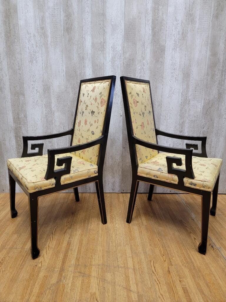 Hollywood Regency Asian Style Dining Chairs by Karges - Set of 4 - 5