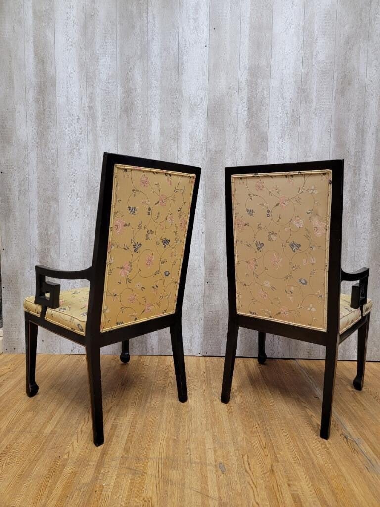 Hollywood Regency Asian Style Dining Chairs by Karges - Set of 4 - 7
