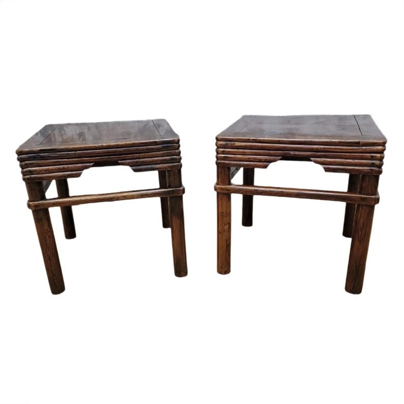 Antique Shanxi Province Elm Side Table - Pair (1 of 8)