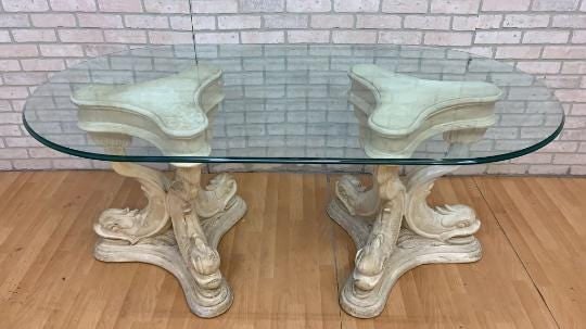 Hollywood Regency Figural Console Table - 5