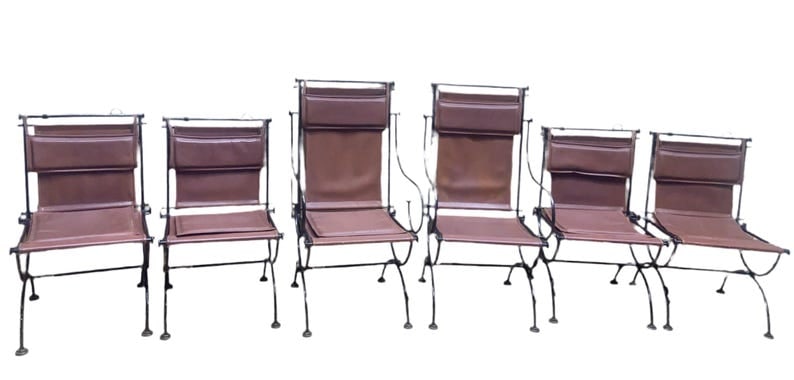 Vintage Brutalist Style Sling Chairs by Ilana Goor - 6 (1 of 8)