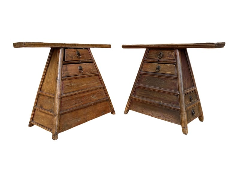 Antique Qing Style Chinese Barber Stool - Pair (1 of 7)