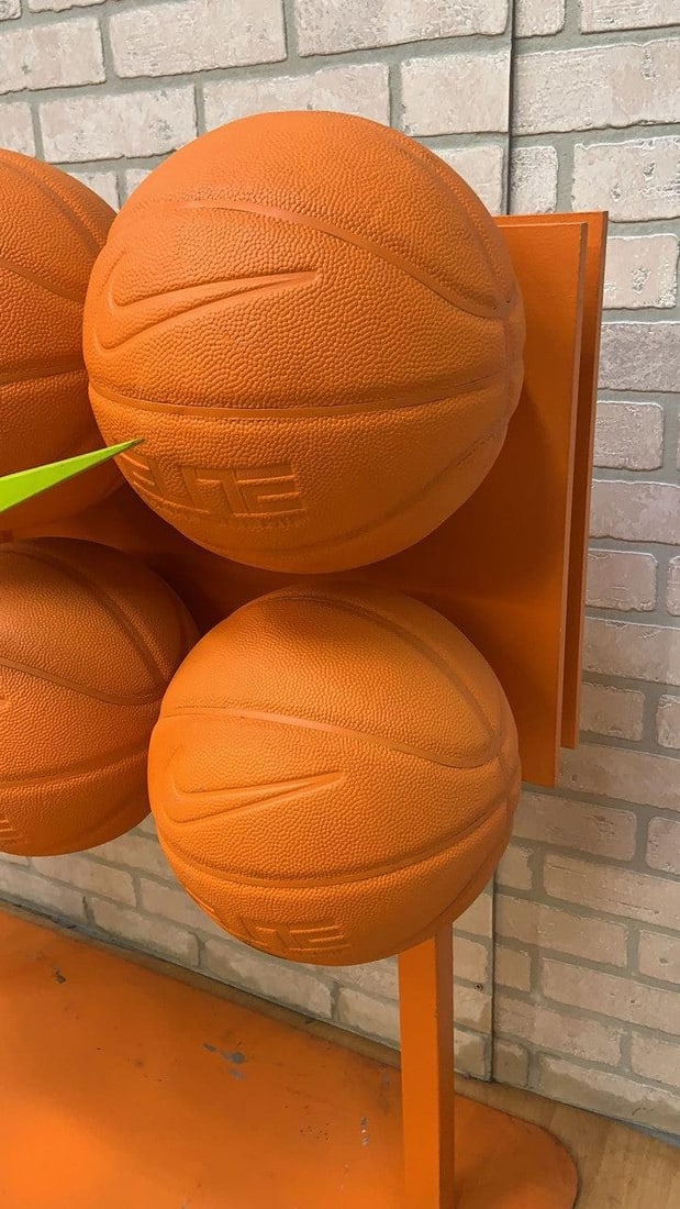 Vintage Nike Basketball Shelf End Table - Set of 2 - 6