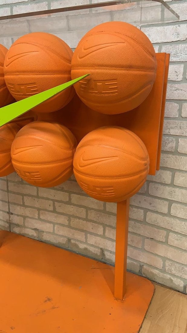 Vintage Nike Basketball Shelf End Table - Set of 2 - 7