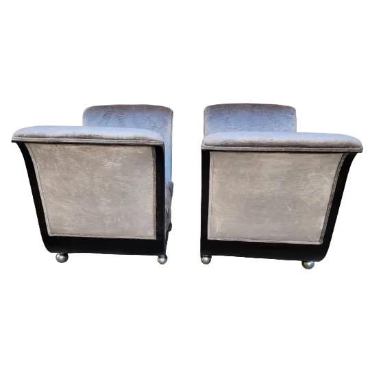 Art Deco Guglielmo Ulrich Style Scuptural Benches Newly Reupholstered - Pair - 5