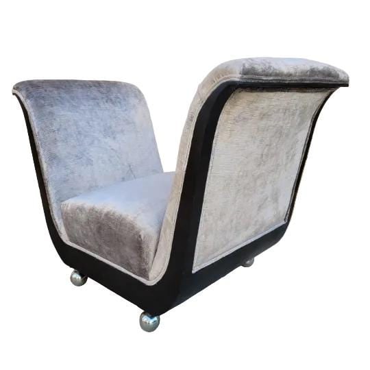 Art Deco Guglielmo Ulrich Style Scuptural Benches Newly Reupholstered - Pair - 6