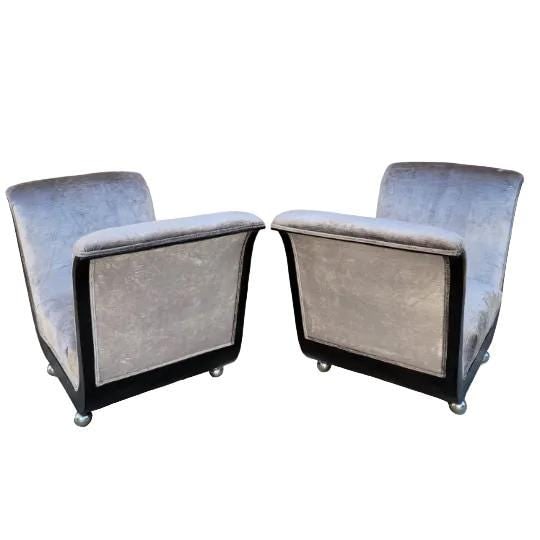 Art Deco Guglielmo Ulrich Style Scuptural Benches Newly Reupholstered - Pair - 7